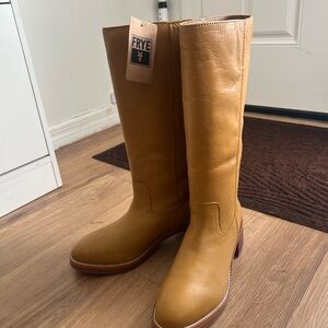 Frye Banana Leather Boots NWT